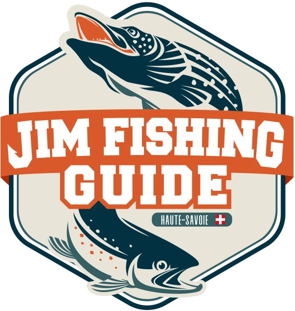 logo jim fishing guide pour stage de peche truite carnassier haute savoie