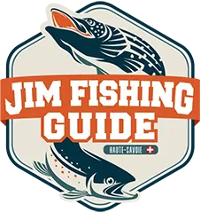 logo jim fishing guide pour stage de peche truite carnassier haute savoie