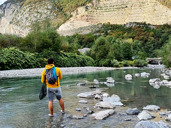 stage peche truite mouche nymphe leurres appats naturels sur le giffre haute savoie